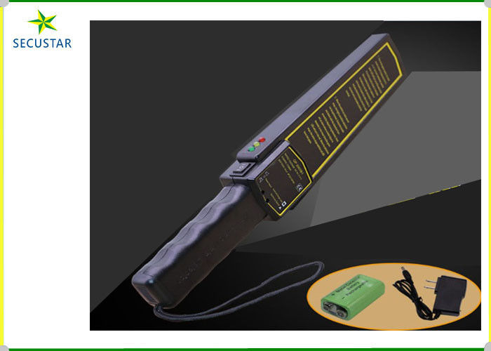 Sefeguard Przenośny wykrywacz metalu Materiał z gumy ABS z alarmem dźwiękowym / wibracyjnym dostawca